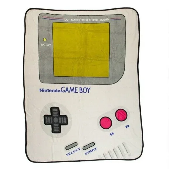 New Nintendo Game Boy Plush Fleece Gift Throw Blanket NES Classic System Gameboy - Picture 1 of 2